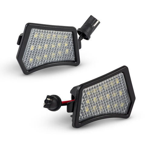 2pcs LED Under Mirror Puddle Light for Volvo XC90 S40 Jaguar XE-Type Plug & Play LED Car Lamp