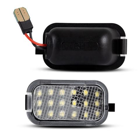 2pcs Mirror Light Puddle Light LED Lamp Assembly for Chevy Silverado 2500HD 3500HD Tahoe GMC Yukon Suburban 1500