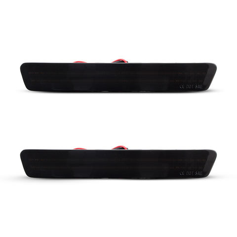 2pcs Smoked Led Rear Side Marker Lights for 1999-2004 Ford Mustang Rear Bumper Led Side Marker Lamp