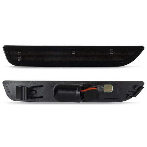2pcs Smoked Lens Rear Bumper LED Side Marker Lights Fender Lamp for Ford Mustang 2010-2014