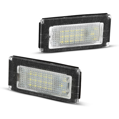 2pcs White LED License Plate Lights for Mini Cooper R50 R52 R53 OEM Replacement Type