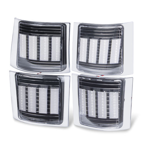 4pcs Clear LED Front Corner Light Side Marker Turn Signal Light for Chevy C/K 1500 2500 3500 Tahoe Suburban Silverado 1994-1998
