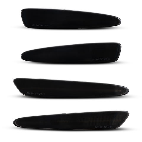 4pcs Smoked Front Rear Bumper Side Marker Lamps Reflectors for Chevrolet Corvette C6 2005-2013 Sidemarker Indicator