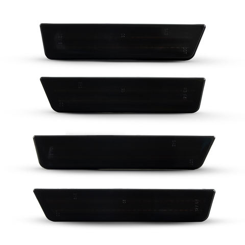 4pcs Smoked LED Front Rear Side Marker Lights for Dodge Challenger 2008-2014 Charger 2011-2014 Bumper Fender Parking Lamps