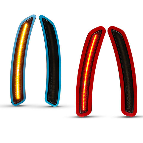 4pcs Smoked Lens Front&Rear Bumper LED Side Marker Light for Toyota Supra Auto Lighting System