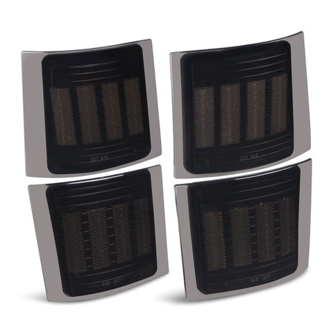 4pcs Smoked Lens LED Front Corner Light Set for Chevrolet Silverado C/K C/10 Pickup Truck 1500 / 2500 / 3500 High Brightness