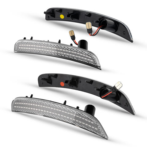 4pcs Super Brightness Front Bumper LED Side Marker for Fiat 500 ISO Certified Easy Fit Auto Parts
