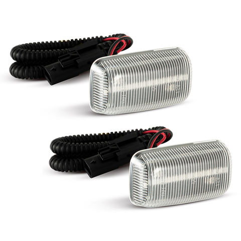 4pcs Waterproof Bumper Mounted LED Side Marker Lamp for Chevrolet Silverado GMC Sierra