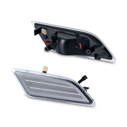 Clear Lens Front Fender LED Side Marker Lights for Mercedes C-Class W204 C250 C300 C350 C63 AMG Side Bumper Marker Lamps
