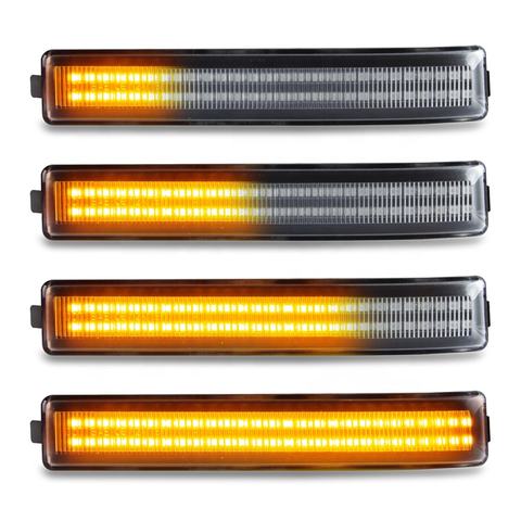 Clear/Smoked Lens Dynamic LED Turn Signal Lights Side Mirror Marker Lamps for Ford F150 2009 Raptor