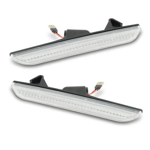 Clear/Smoked Lens Rear Red LED Side Fender Marker Light Lamps for 2010-14 Ford Mustang
