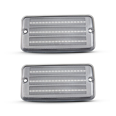 Clear/Smoked/Orange Lens LED Front Turn Signal Light for Jeep Wrangler TJ OEM 55155629AB/55155628AB
