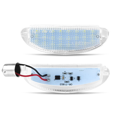 Durable LED Number Plate Light for Renault Twingo Clio Waterproof Easy to Install Car Accessories
