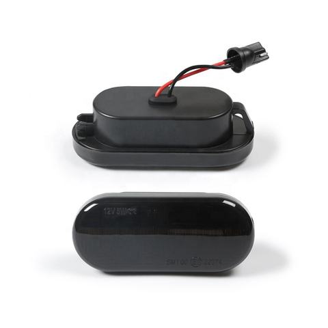 Dynamic Smoked Lens Front Fender LED Side Marker Lights for VW Polo 6N T5