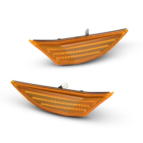 Easy Install LED Side Marker Light for Porsche 911 Amber Indicator Lamp Waterproof Non-Polarity Car Accessories