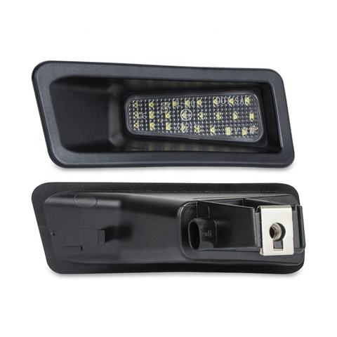 Factory 12V 2pcs White LED Tail License Plate Lights Replacement for Dodge Ram 1500 2019-2021 Auto Rear Number Plate Lamp