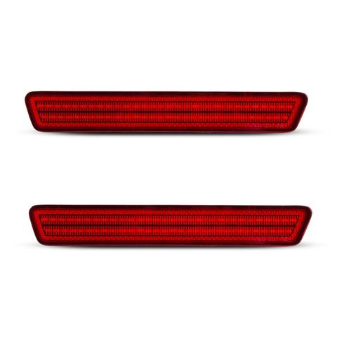 For   Ford  Mustang 1999 - 2004  Rear Bumper Reflectors Red Lens LED Side Marker Lights