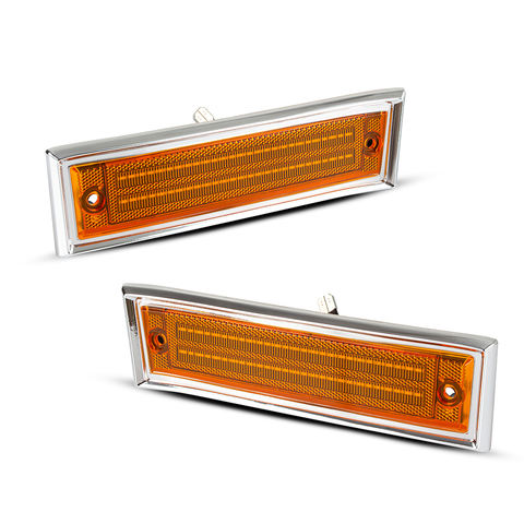 Front Bumper Side Fender Reflector Signal Lamp for Chevrolet GMC C/K C10 1500 2500 3500 Pickup Blazer Jimmy Suburban 1981-1986