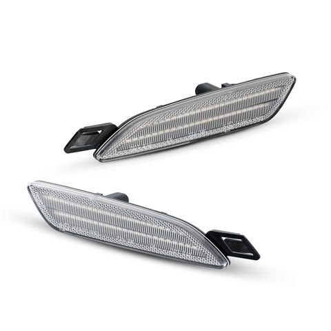 Front LED Side Marker Lights  for Porsche  Cayenne 958 2015-2019 Fender Bumper Lamps  Amber Turn Signal Lights Pack of 2