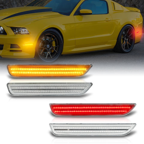 Front & Rear Bumper Lamp LED Side Marker Light for Ford Mustang 2010-2014 Car Accessories