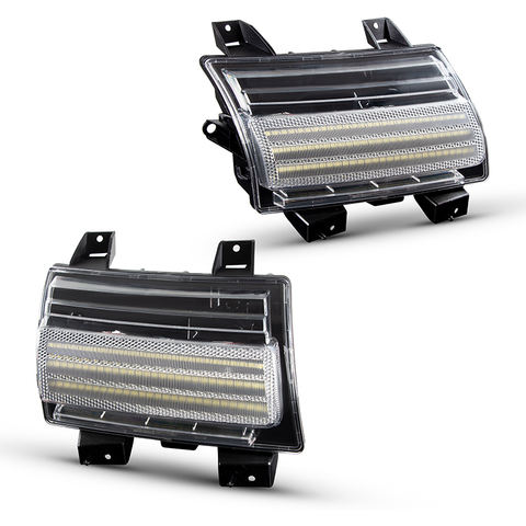 Good Quality 12V Error Free DRL+LED Front Bumper Turn Signal Lamp Light for Jeep JL wrangler 2018+