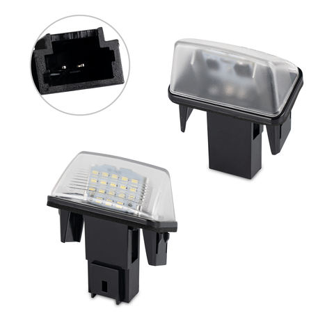 High Quality 12V Car Accessories Lamp LED License Plate Light for Peugeot 206 PICASSO Citroen C3 LED Number Plate Lamp