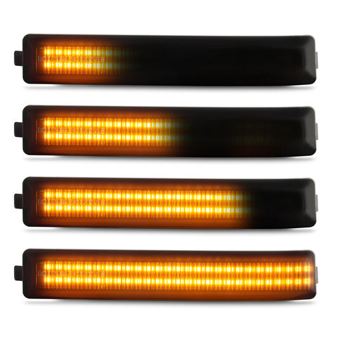 High Quality Smoked Lens Dynamic for Ford F150 Raptor Car Accessories Amber LED Side Mirror Marker Turn Signal Light Lamp