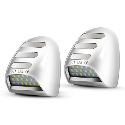 High Quality Wholesale Silver Chrome Housing LED License Plate Light for Chevrolet E-mark Certified