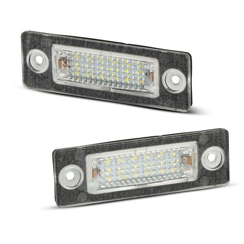 Hot Sale 12V Error Free LED License Plate Light For VW Caddy 2K Golf Plus 5M1 Jetta 1K2 T5 7H 7J LED Number Plate Lights Lamp