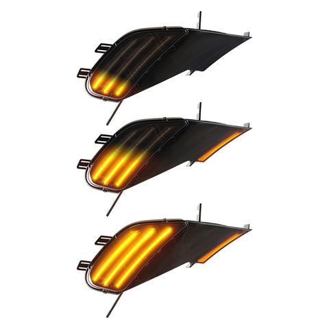 Hot Sale Clear Smoked Lens Sequential LED Blinker Side Marker Light for Porsche Cayenne 2003-2006 LED Turn Signal Lights Lamp
