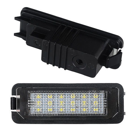 Hot Sell LED License Plate Lamp Light For VW GOLF4/6 Lupo Polo 9N Passat 3C B6 Limousine Number Plate Led Lights