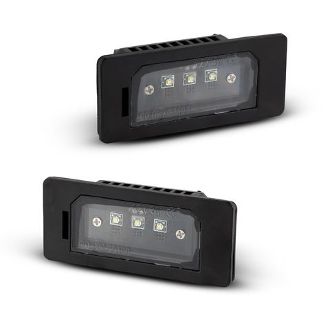 LED License Plate Light 3CREE Black Aluminum for BMW E39 Car Auto Parts Accessories Upgrade