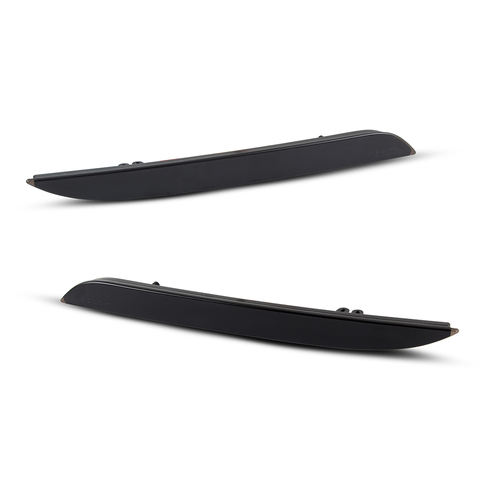 LED Rear Bumper Reflector Lights for Ford  Mustang 2015-2017 OEM# FR32-15A449-A  Red LED Reflector Light Kit Smoked Lens