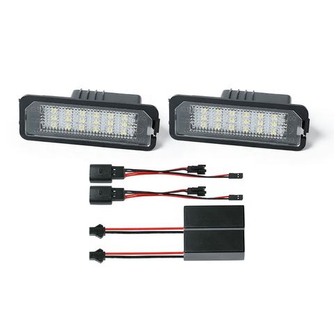 Led  License Plate Light for SKODA Fabia II 5J Facelift 2010.03~Oktavia 3 2012~Rapid 2012~Superb B6 3T 2009.10~2013.05