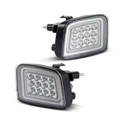 No Error Clear/Smoked Lens Sequential LED Front DRL Turn Signal Light for Subaru WRX  Canbus Design