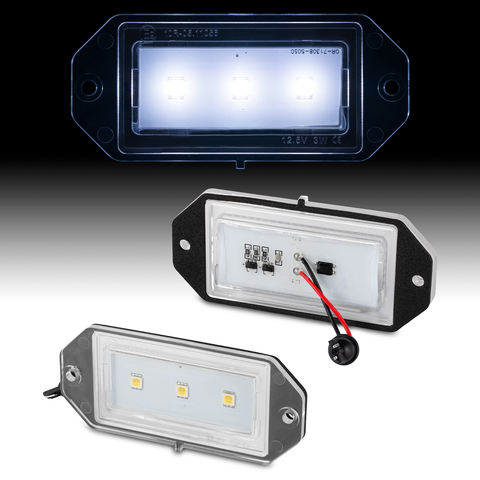 Non-Polarity LED License Plate Lamp for Volvo 944 964 S90 Long Lifespan Auto Parts