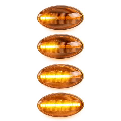 Orange Lens 12V Sequential LED Cornering Lamp Side Marker for BMW Mini Cooper R50 R52 R53