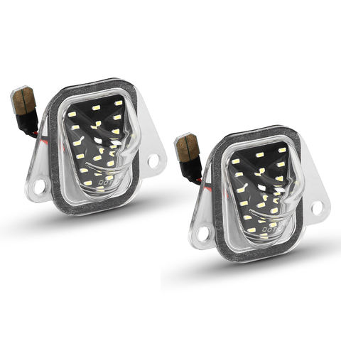 Pair for Chevrolet Suburban 2007-2014 Tahoe 2007-2014 GMC Yukon 2007-2014 Cadillac Escalade 2007-2014 LED License Plate Light