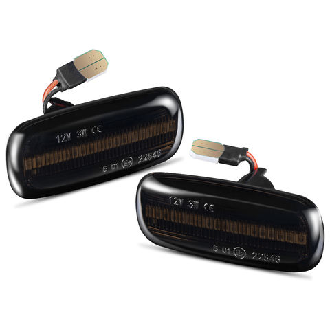 Plug & Play Amber LED Blinker Side Marker Light for Audi A4 Waterproof Error-Free Car Auto Parts