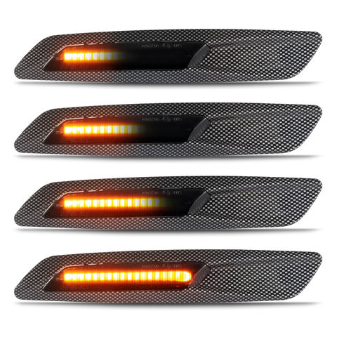 Smoke Lens Dynamic LED Side Marker Turn Signal Light for BMW E60 E90 E81 E82 X3 E83 X1 E84