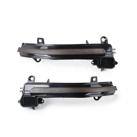 Smoked Lens Dynamic Sequential Blink LED Mirror Turn Signal Light Strip Assembly for BMW F20 F21 F22 F30 F33