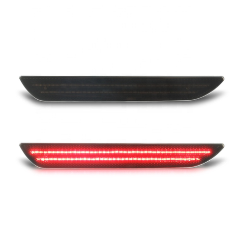Smoked Lens for Ford Mustang 2015 LED Rear Bumper Side Marker Indicator Blinker Light