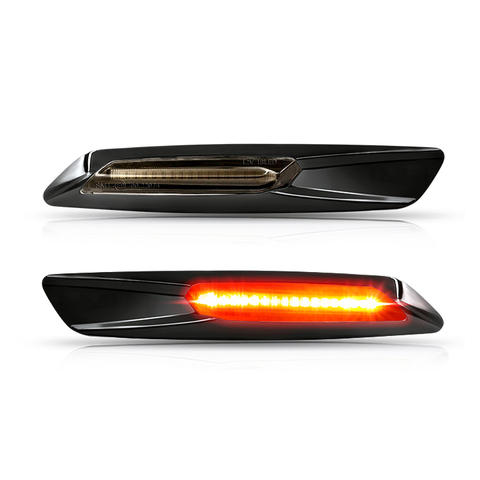 Smoking Lens Black Housing Dynamic Led Side Marker for BMW E90 E91 E92 E93 E60 E61E84 E83