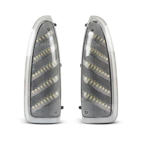Upgraded LED Mirror Signal Lamp for Ford F250 42*2835 SMD Amber Flash + White/Blue DRL Waterproof