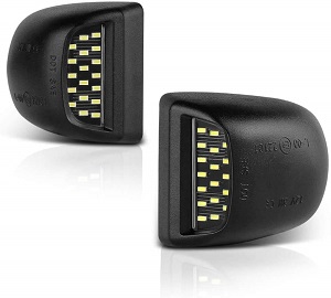 12V Waterproof White LED License Plate Light Car Tag Lights for Chevy Silverado Suburban Tahoe GMC