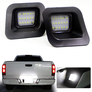 12V Waterproof for Dodge Ram 1500 2500 3500 Pickup SMD LED Rear Smoked License Plate Light Car Tag Lamp