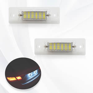 18SMD Canbus Error Free Car Led License Number Plate Light Lamp for VW Jetta Golf 5 Caddy III Passat Transpiarter Touran