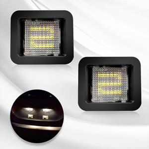 2 Pcs Error Free LED License Plate Light for Ford F150 F-150 Raptor 2015 - 2018 Car Number Plate Lamp Clear Lens White 6000K
