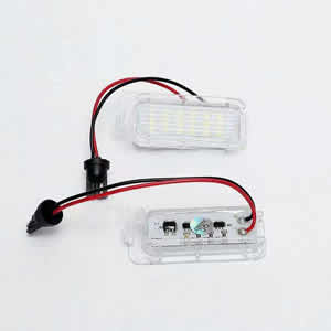 2PCS LED License Plate Light Car Truck License Number Plate Light for FORD Fiesta Focus 3 C MAX Mondeo 4 Galaxy KUGA