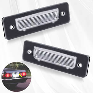 2PCS for BMW E30 E12 E28 E24 E23 E26 Z1 Car Rear White LED License Plate Light Number Lamp
